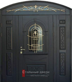 Стальная дверь Арочная дверь №8 с отделкой Массив дуба